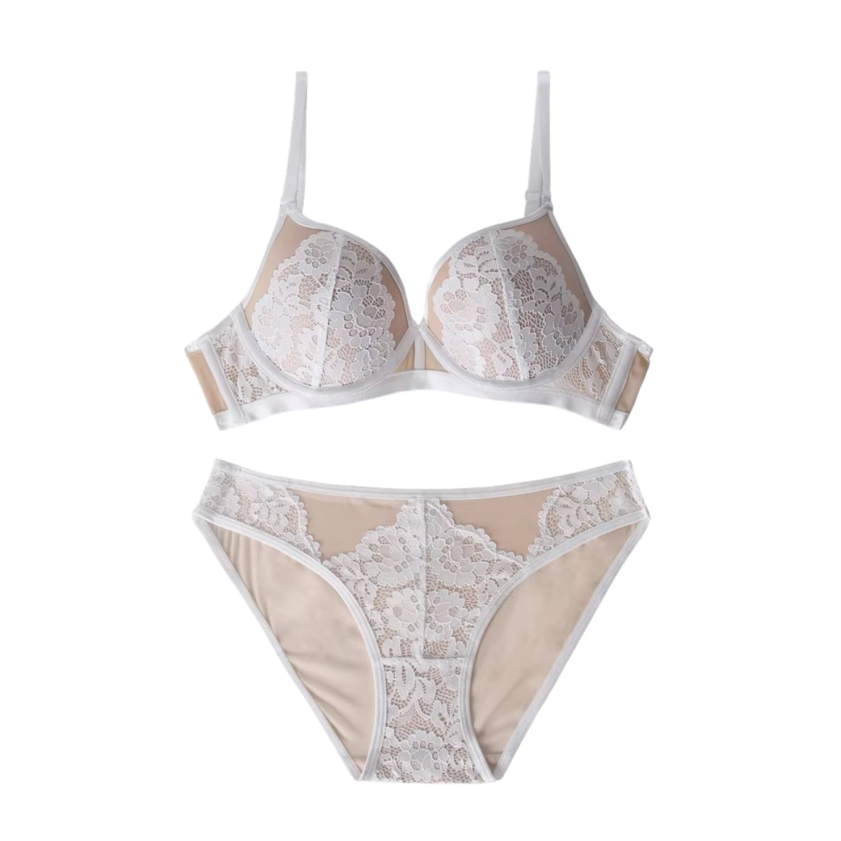 Women's Lightly Padded Wire Free Bra Panty Lingerie Set for Girl's Combo (Pack of 6) | L-163