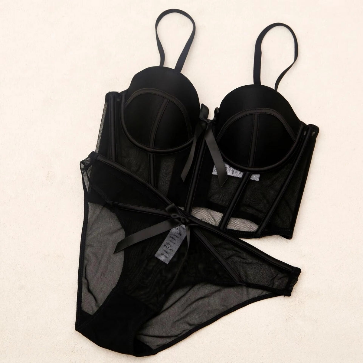 Women's Lightly Padded Wire Free Bra Panty Lingerie Set for Girl's Combo (Pack of 6) | L-164