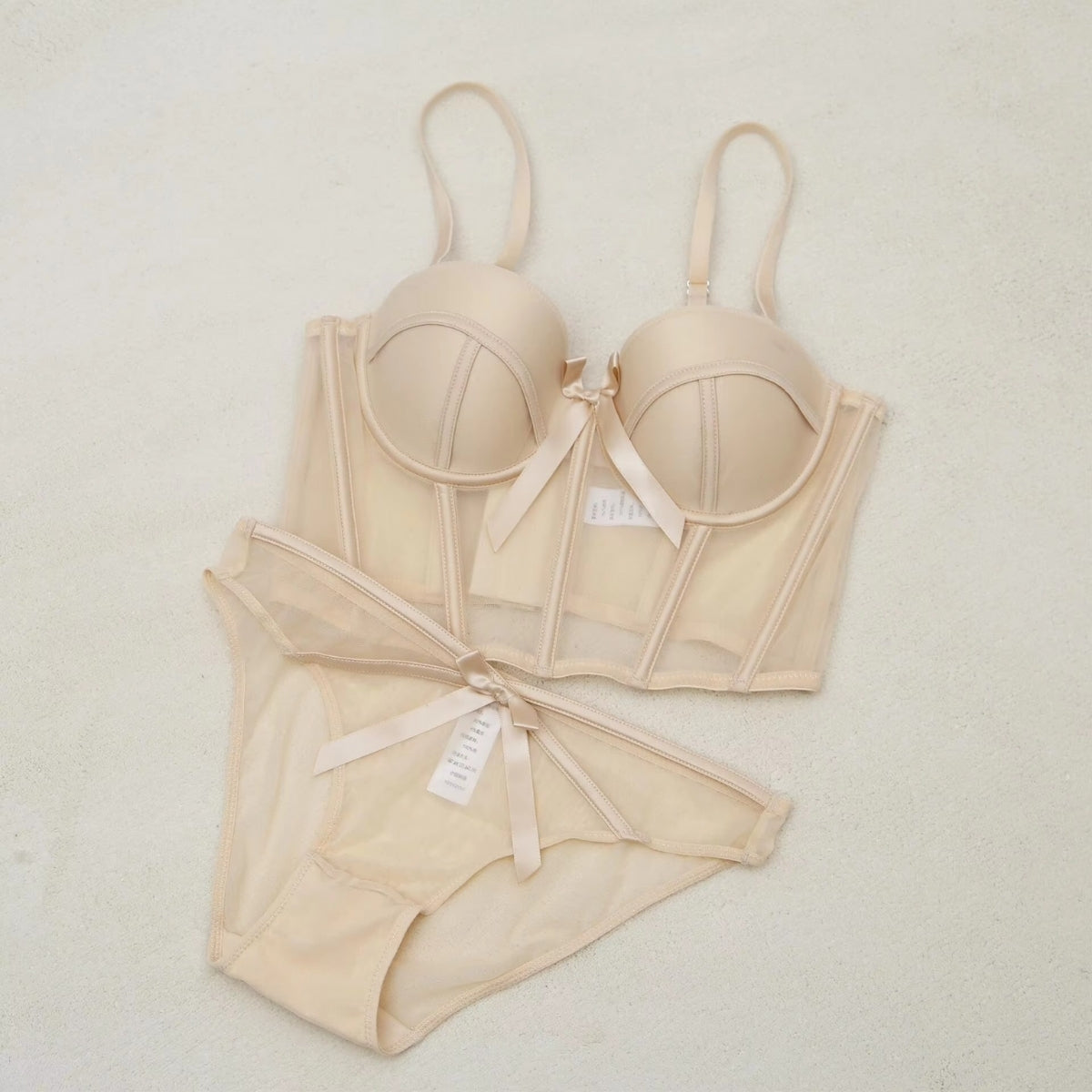 Women's Lightly Padded Wire Free Bra Panty Lingerie Set for Girl's Combo (Pack of 6) | L-164