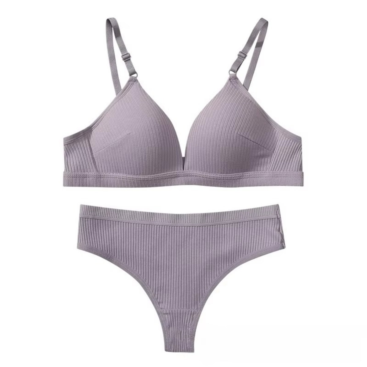Women's Lightly Padded Wire Free Bra Panty Lingerie Set for Girl's Combo (Pack of 6) | L-146