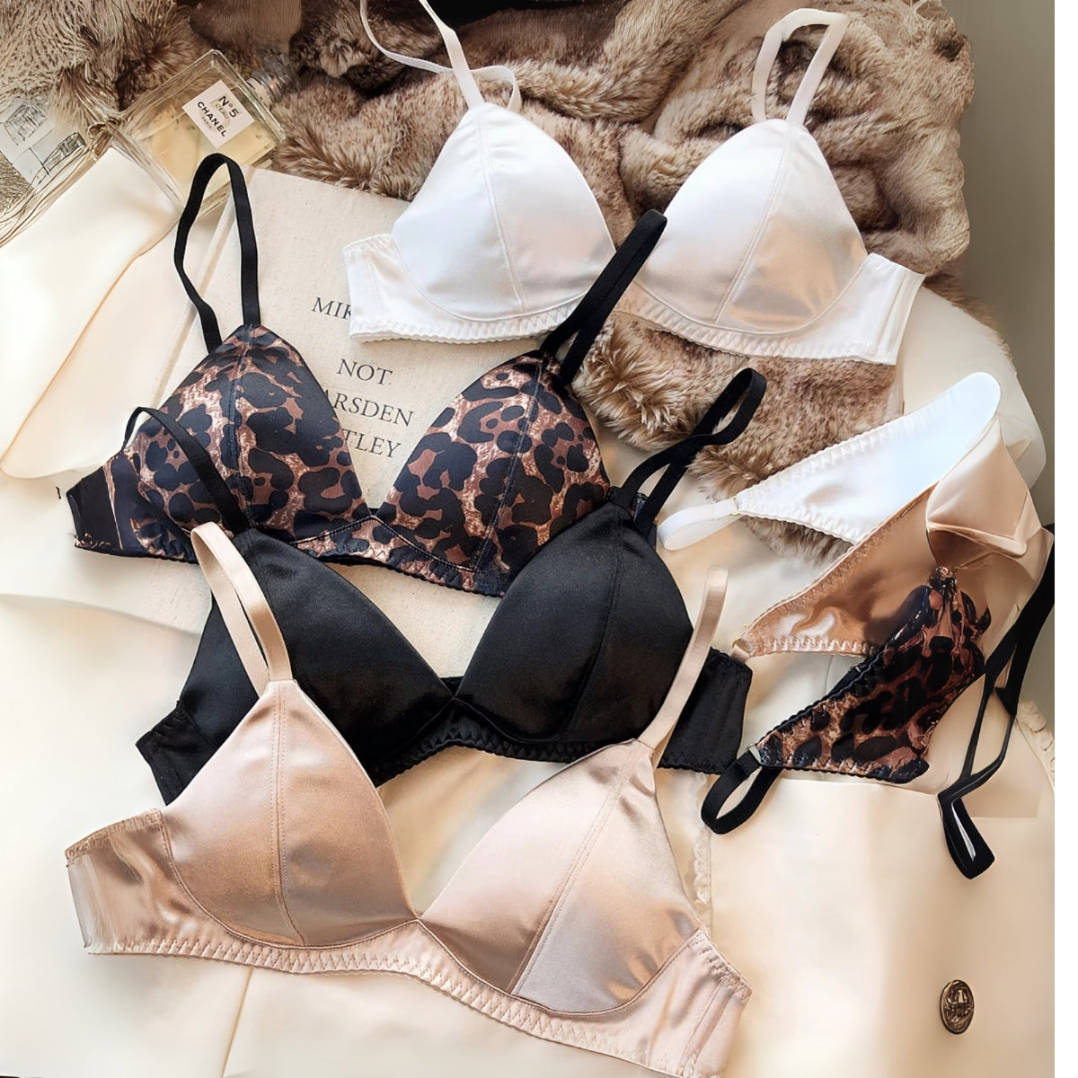 Women's Lightly Padded Wire Free Bra Panty Lingerie Set for Girl's Combo (Pack of 6) | L-150