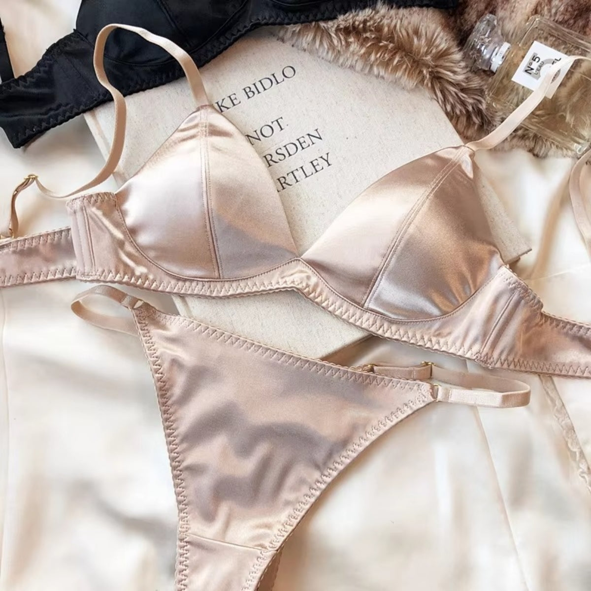 Women's Lightly Padded Wire Free Bra Panty Lingerie Set for Girl's Combo (Pack of 6) | L-150
