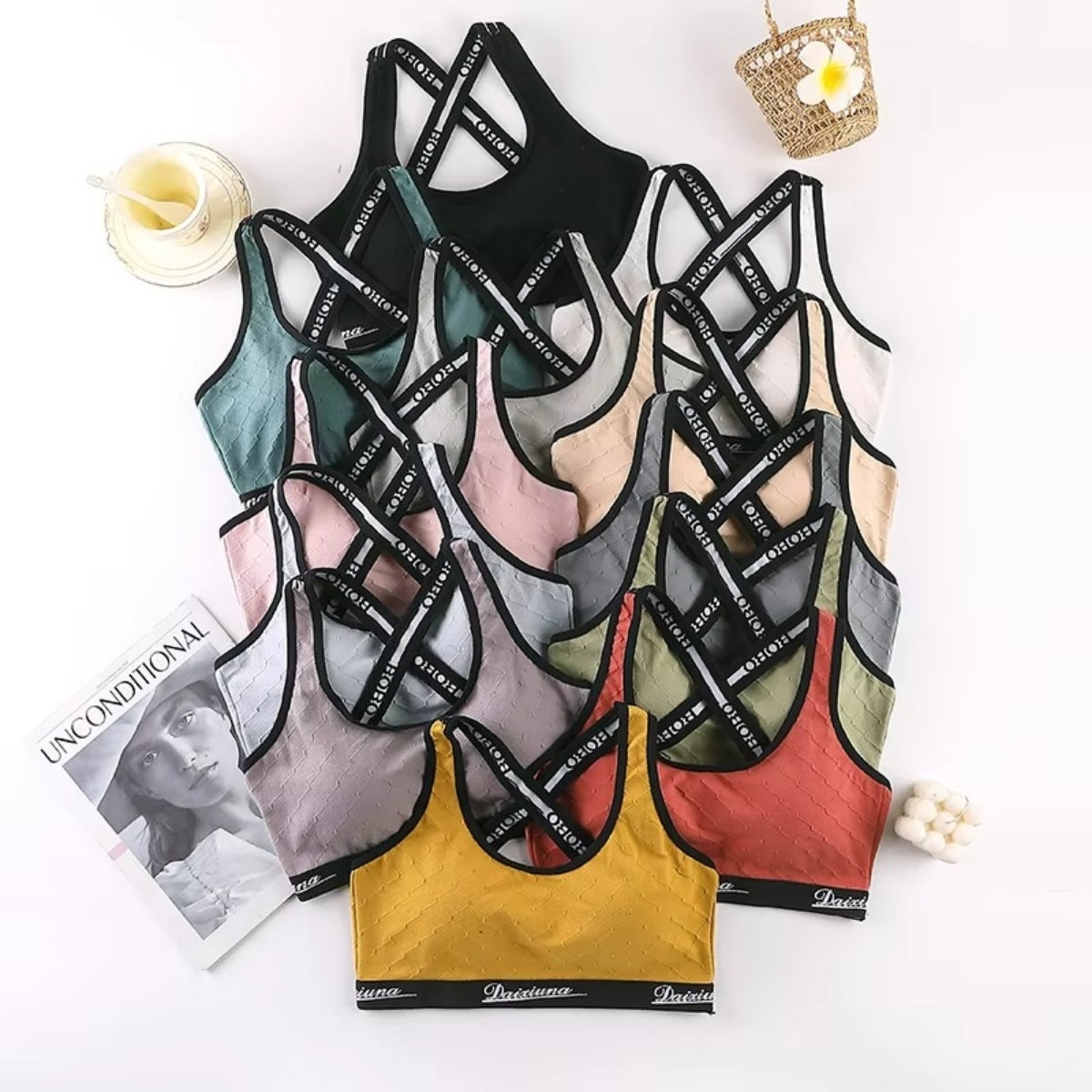 Women's Lightly Padded Wire Free Bra Panty Lingerie Set for Girl's Combo (Pack of 6) | L-153