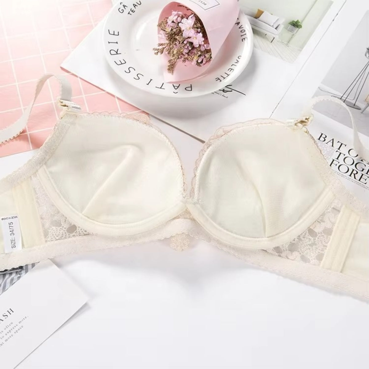 Women's Lightly Padded Wire Free Bra Panty Lingerie Set for Girl's Combo (Pack of 6 ) | L-157